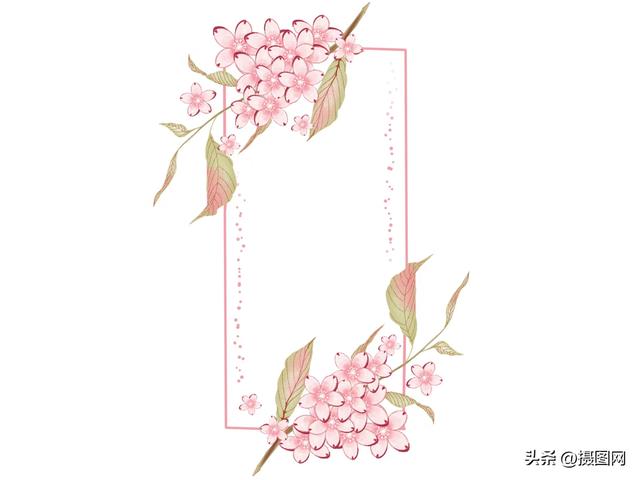 免抠素材|清新好看的樱花边框素材-6.jpg